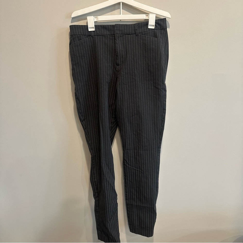 Old Navy Black Pinstripe Skinny Pants